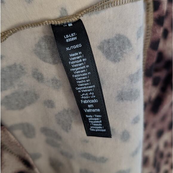 Dolce&Gabbana x SKIMS Animal Print Cotton Jersey Long Sleeve T-shirt, size XL - Picture 5 of 7